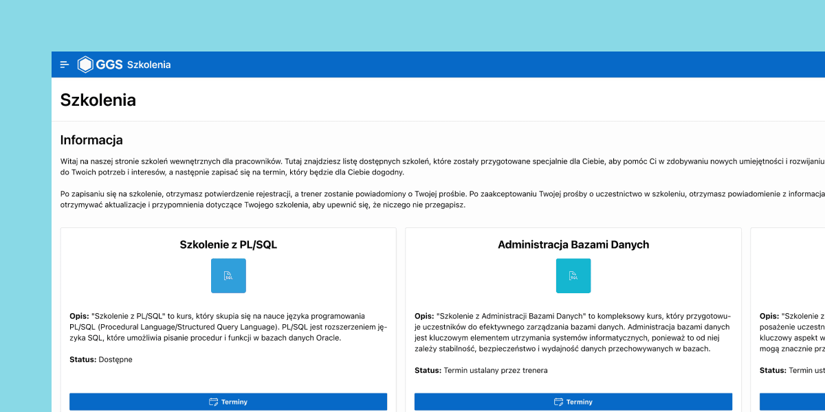 oracle apex dashboard trainings